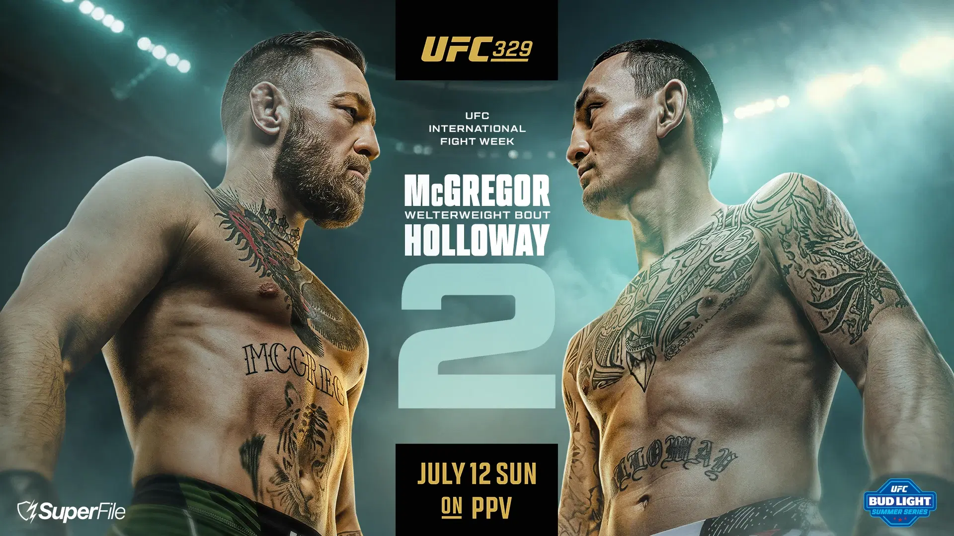 UFC 329 大会ポスター