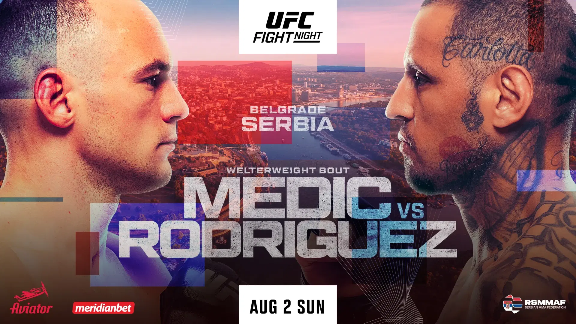 UFC Belgrade 大会ポスター